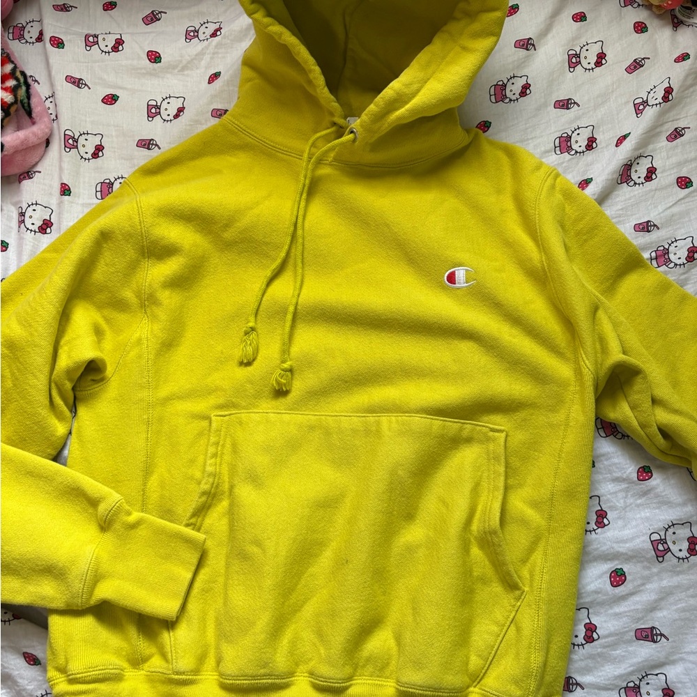Champion Yellow Hoodie